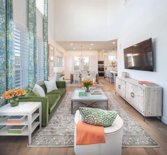 Representative Family Room - some options shown