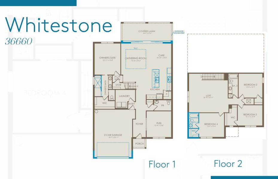 2D floor plan layout of this home in TerraWalk at Babcock Ranch, Alva, FL (Image 4). 2D floor plan layout of this home in TerraWalk at Babcock Ranch, Alva, FL (Image 4).