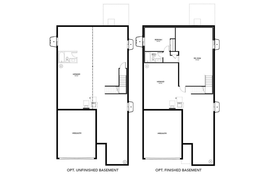 2D floor plan layout for the Cadence by Brightland Homes in Granary, Johnstown, CO (Image 3).