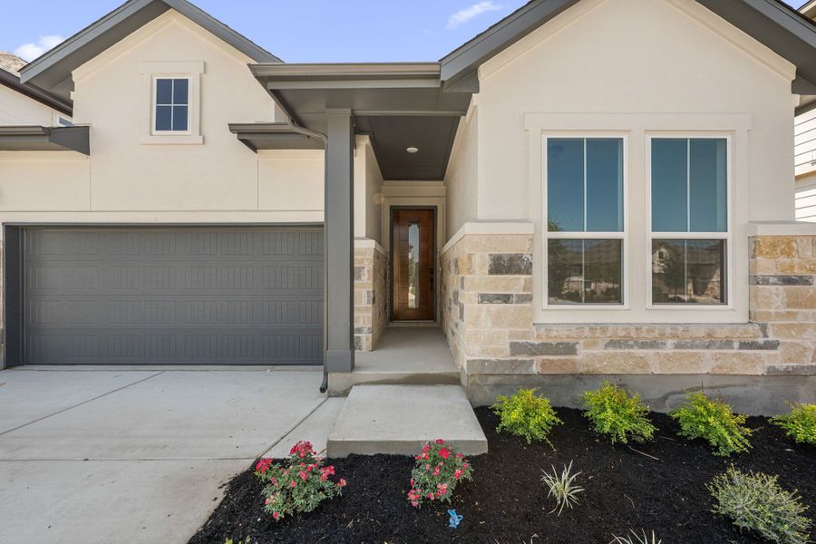 Exterior details and patio area of a home in Park Central, Georgetown (Image 3).