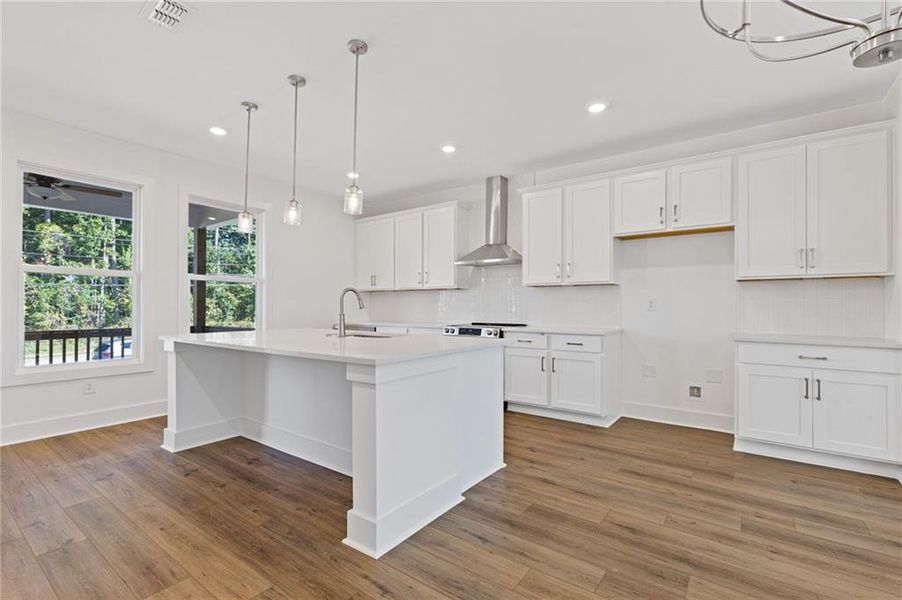 Furnished interior view inside a new home in , Suwanee (Image 12).