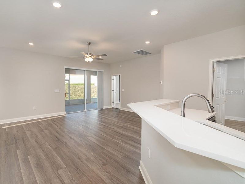 Furnished interior view inside a new home in Gardens at Lancaster Park, St. Cloud (Image 3).