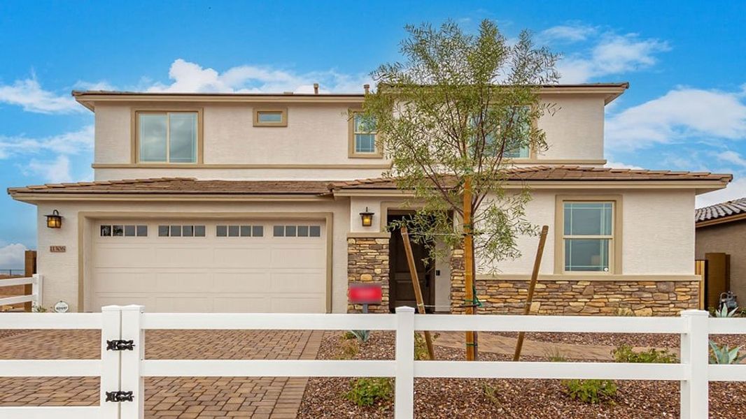 Representative exterior photo of a completed home built from the Redwood by Taylor Morrison in Paradisi Encore Collection, Surprise, AZ (Image 24).