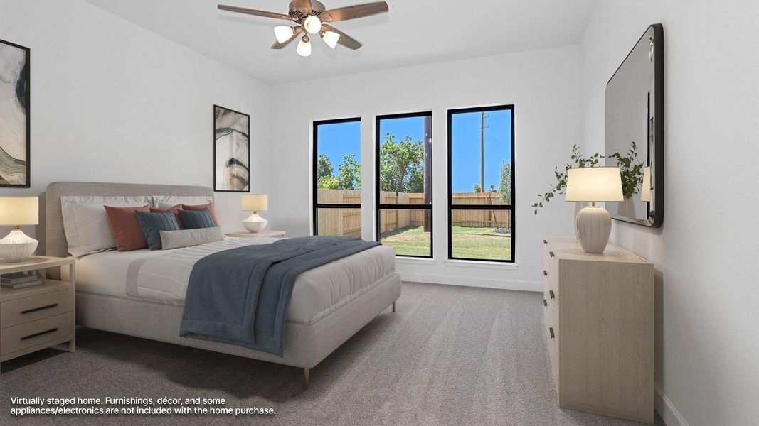 Furnished interior view inside a new home in Lakes of Cane Island, Katy (Image 9). Furnished interior view inside a new home in Lakes of Cane Island, Katy (Image 9).