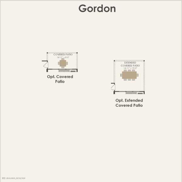 2D floor plan layout for the Gordon by Pulte Homes in Santa Rita Ranch, Liberty Hill, TX (Image 3). 2D floor plan layout for the Gordon by Pulte Homes in Santa Rita Ranch, Liberty Hill, TX (Image 3).