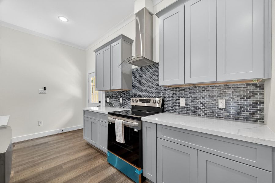 Furnished interior view inside a new home in , Crosby (Image 5).