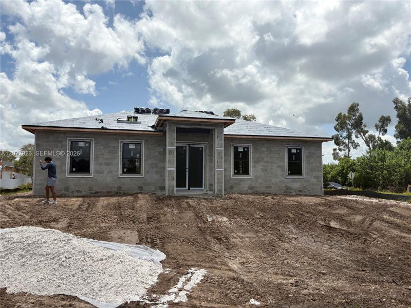 In-progress construction of a new home in , Lehigh Acres, FL (Image 8).