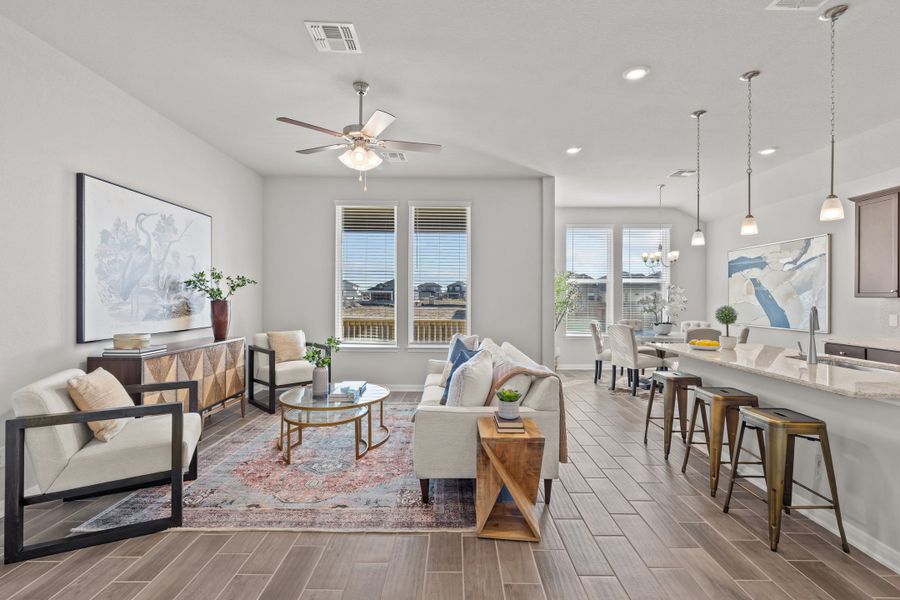 Representative furnished interior of a home built from the Sierra by Beazer Homes in Comanche Ridge, San Antonio (Image 5).