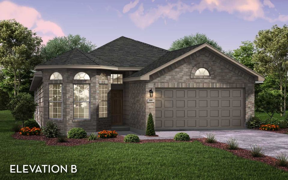Representative exterior photo of a completed home built from the Apache by CastleRock Communities in Hughes Landing, Dickinson, TX (Image 2).