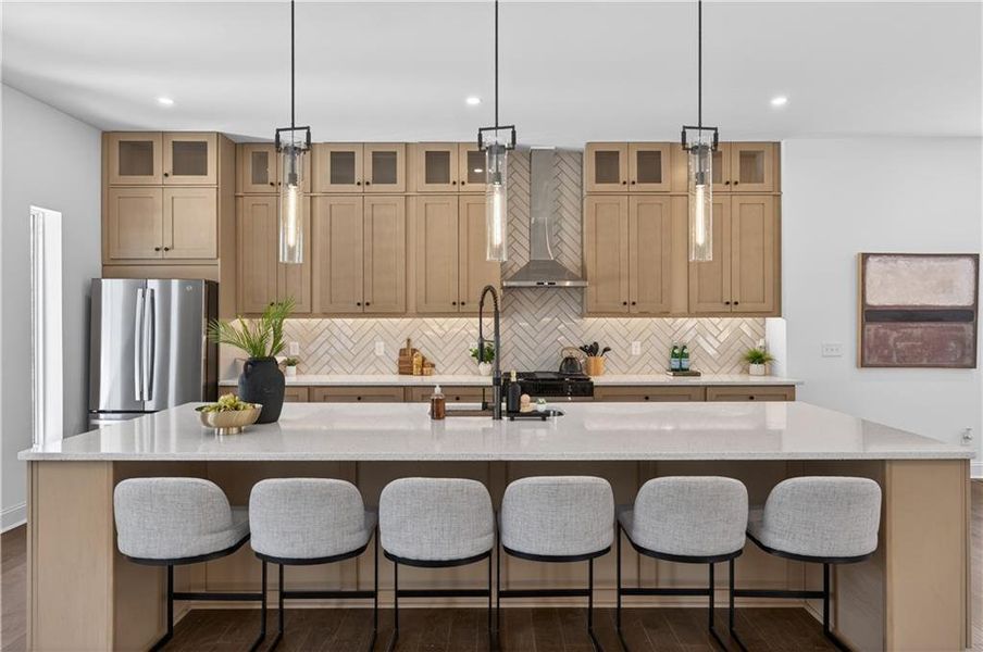 Furnished interior view inside a new home in , Buford (Image 8).