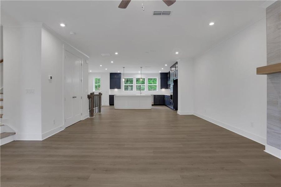 Spacious, unfurnished interior of a new home in The Groves at Myrtle, Roswell (Image 22).