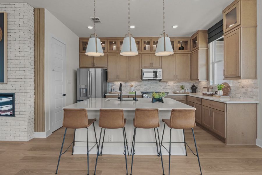Representative furnished interior of a home built from the Apollo by Chesmar Homes in Prominence Urban, San Antonio (Image 14).