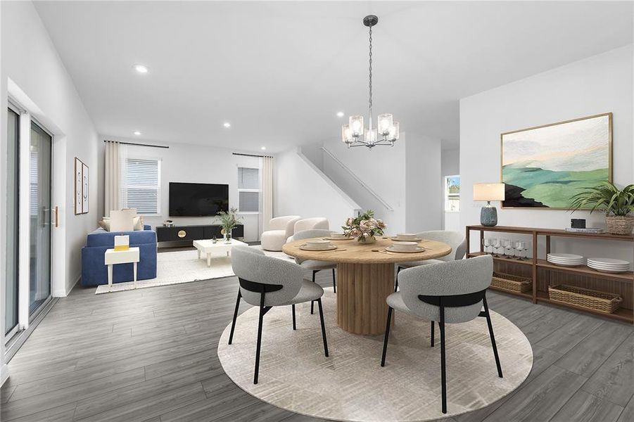 Furnished interior view inside a new home in Hidden Cove, Eustis (Image 7).