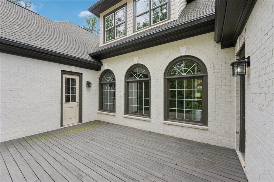 Exterior details and patio area of a home in The Reserve At Governors Towne Club, Acworth (Image 32). Exterior details and patio area of a home in The Reserve At Governors Towne Club, Acworth (Image 32).