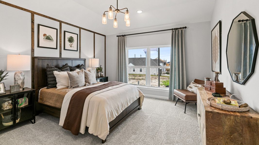 Representative furnished interior of a home built from the Magnolia by DRB Homes in Brookewater, Rosenberg (Image 17).