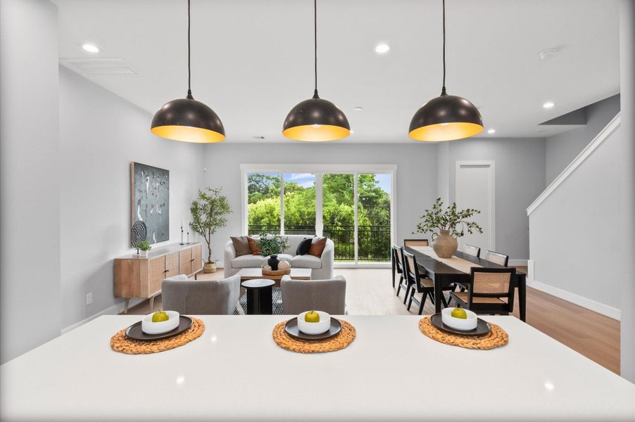 Furnished interior view inside a new home in , Houston (Image 15). Furnished interior view inside a new home in , Houston (Image 15).