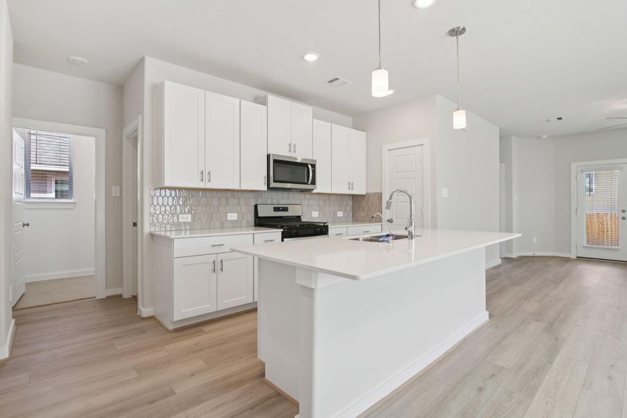 Photo is not of the actual home, but is an inspirational photo of builder’s model home and may depict options, furnishings, and/or decorator features that are not included