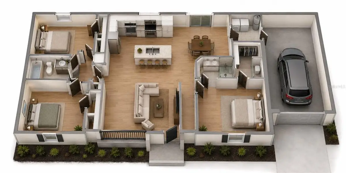 2D floor plan layout of this home in , Summerfield, FL (Image 3). 2D floor plan layout of this home in , Summerfield, FL (Image 3).