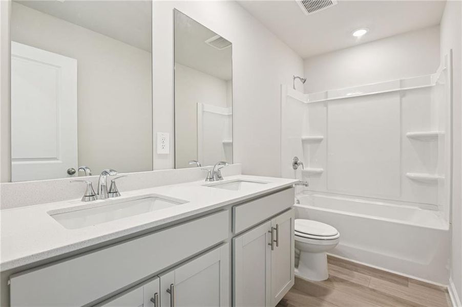 Furnished interior view inside a new home in The Oaks at Dawson, Dawsonville (Image 10).