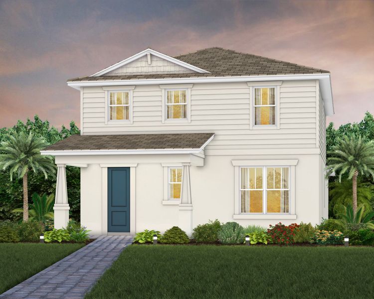 Representative exterior photo of a completed home built from the Mabel II with ADU by Pulte Homes in SeaFlower, Bradenton, FL (Image 41).