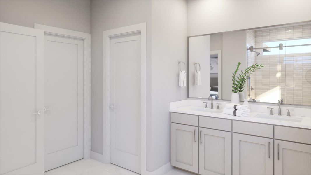 Primary Bath | Jacob | Ryegrass Collection – Freedom at Anthem in Kyle, TX by Landsea Homes Primary Bath | Jacob | Ryegrass Collection – Freedom at Anthem in Kyle, TX by Landsea Homes