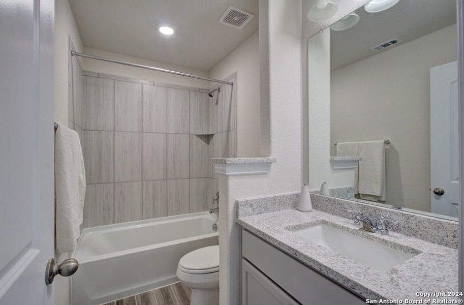 Furnished interior view inside a new home in Casinas at Gruene, New Braunfels (Image 14).