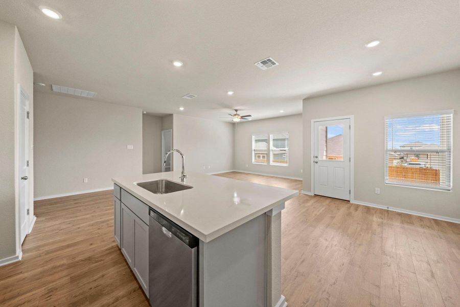 Open concept floorplan