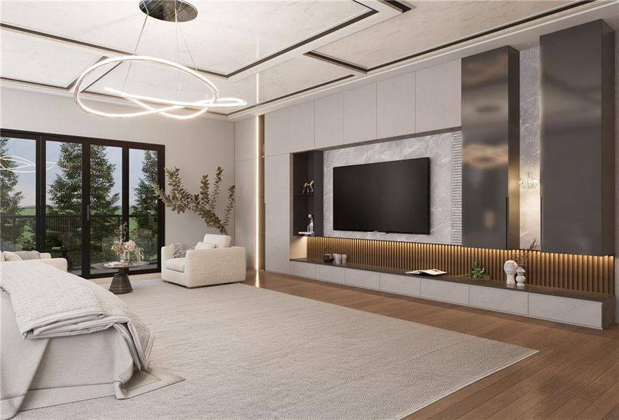 Furnished interior view inside a new home in , Atlanta (Image 19).