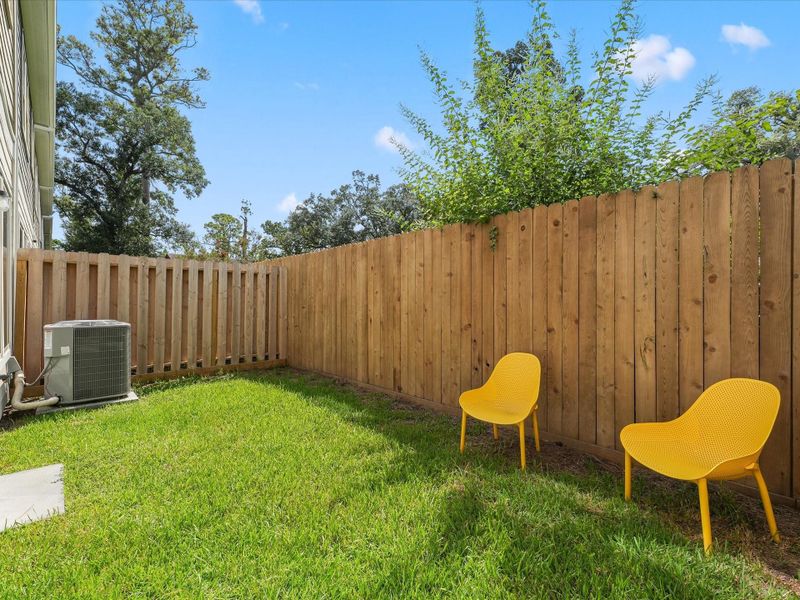 Exterior details and patio area of a home in , Houston (Image 4). Exterior details and patio area of a home in , Houston (Image 4).