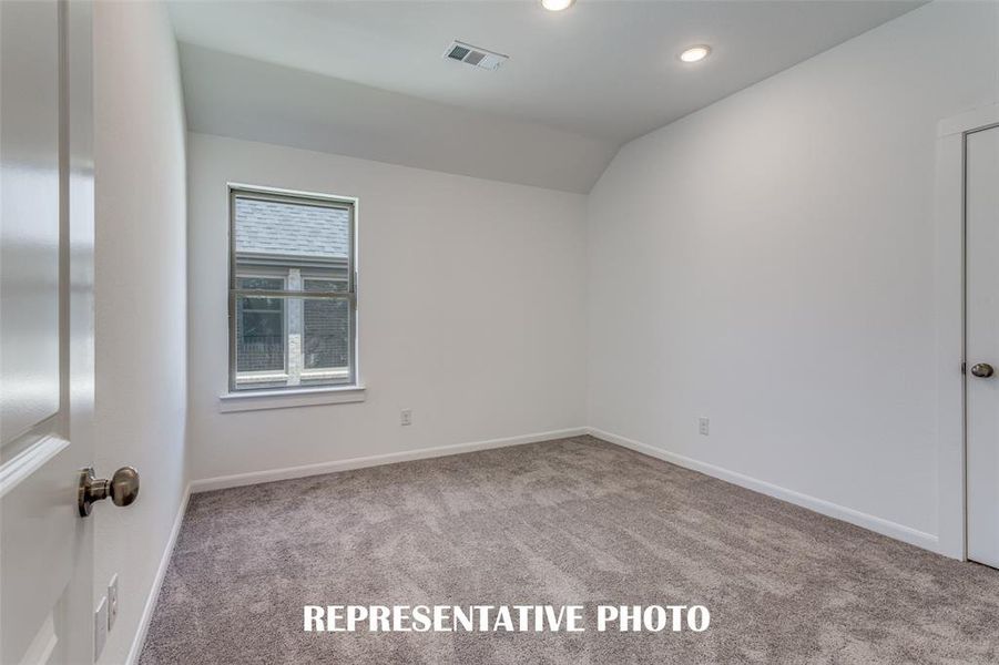 One of several nicely sized secondary bedrooms.  REPRESENTATIVE PHOTO