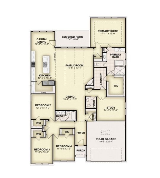 2D floor plan layout of this home in Nelson Lake Estates, Rockwall, TX (Image 4). 2D floor plan layout of this home in Nelson Lake Estates, Rockwall, TX (Image 4).