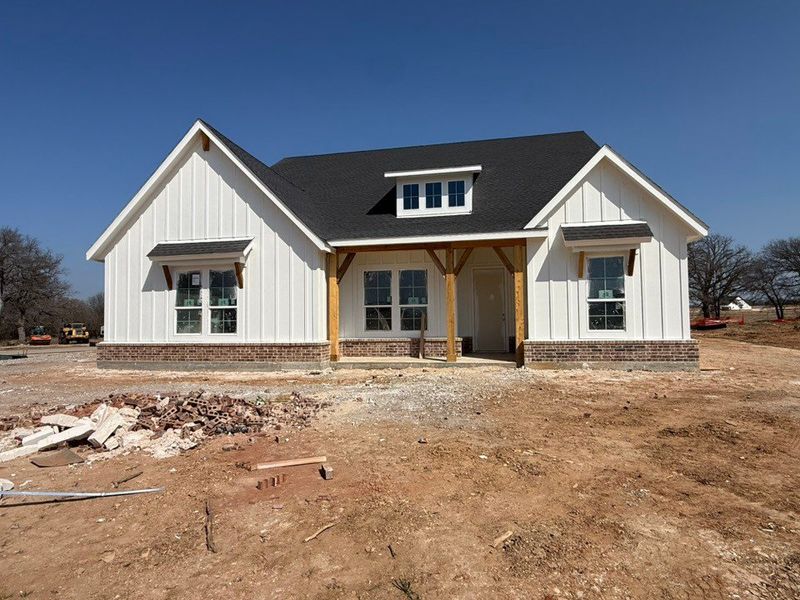 In-progress construction of a new home in Oak Grove Addition, Springtown, TX (Image 4).