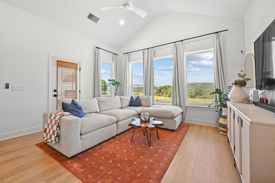 Furnished interior view inside a new home in Loyola, Austin (Image 14).