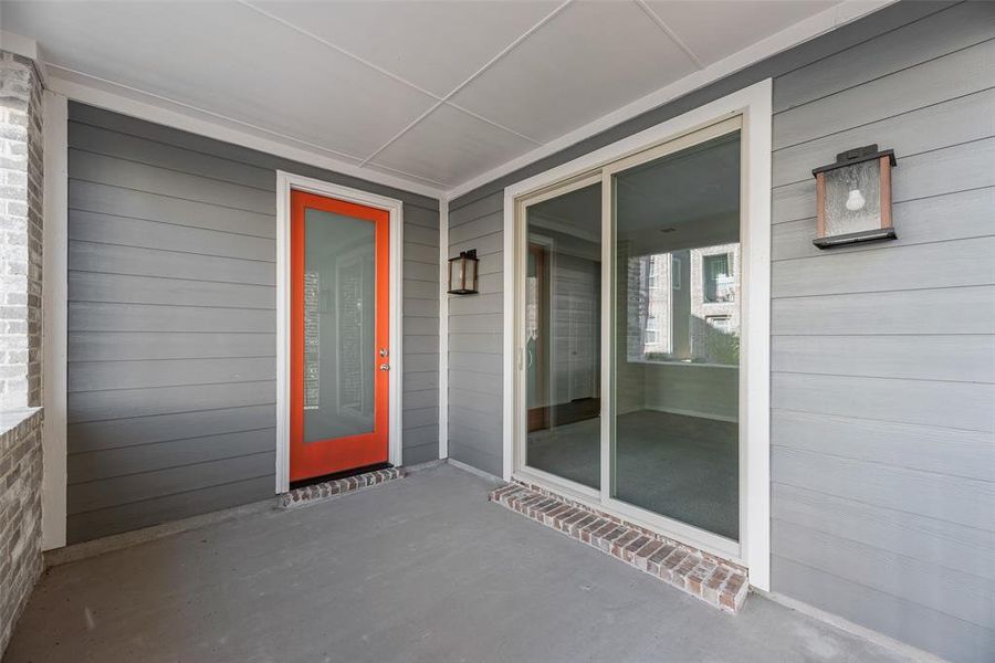 Exterior details and patio area of a home in City Point, North Richland Hills (Image 3).