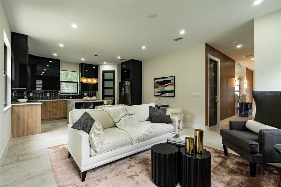Furnished interior view inside a new home in , Tampa (Image 6). Furnished interior view inside a new home in , Tampa (Image 6).