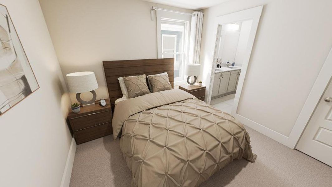 Furnished interior view inside a new home in Wendell Falls, Wendell (Image 10).