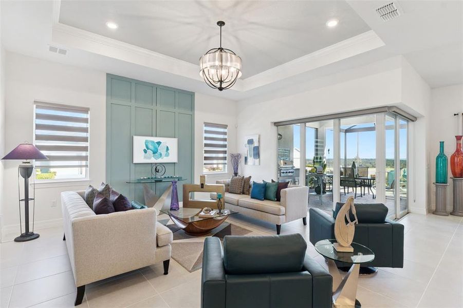Furnished interior view inside a new home in , Minneola (Image 18).