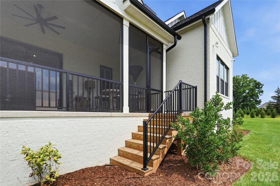 Exterior details and patio area of a home in Broadmoor at Marvin, Marvin (Image 25). Exterior details and patio area of a home in Broadmoor at Marvin, Marvin (Image 25).