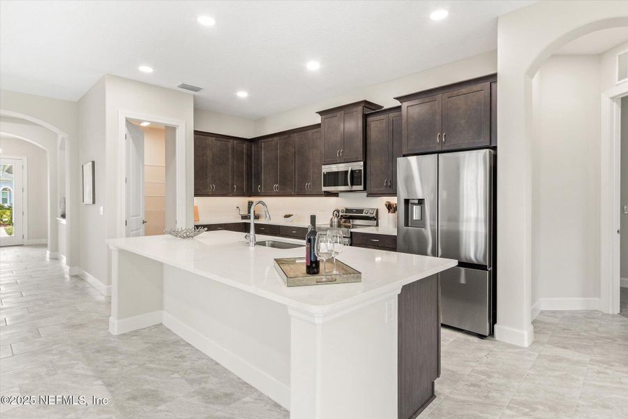 Furnished interior view inside a new home in , Palm Coast (Image 13). Furnished interior view inside a new home in , Palm Coast (Image 13).