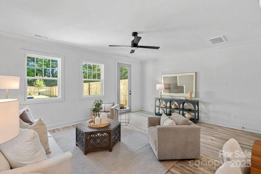 Furnished interior view inside a new home in , Charlotte (Image 12).