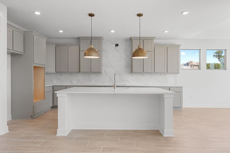 Furnished interior view inside a new home in Lakeside at Tessera - 60', Lago Vista (Image 6).