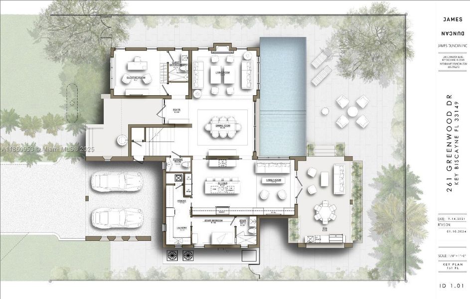 2D floor plan layout of this home in , Key Biscayne, FL (Image 3). 2D floor plan layout of this home in , Key Biscayne, FL (Image 3).