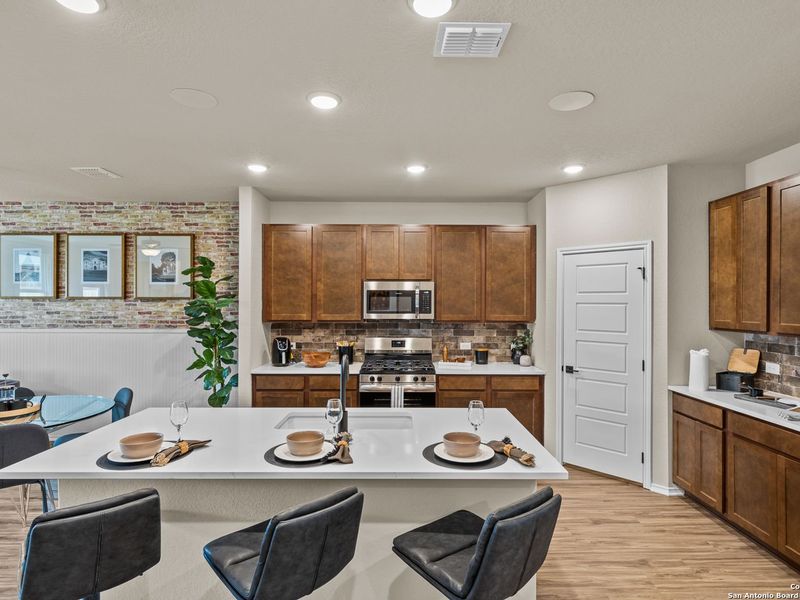 Furnished interior view inside a new home in Bricewood, San Antonio (Image 10).