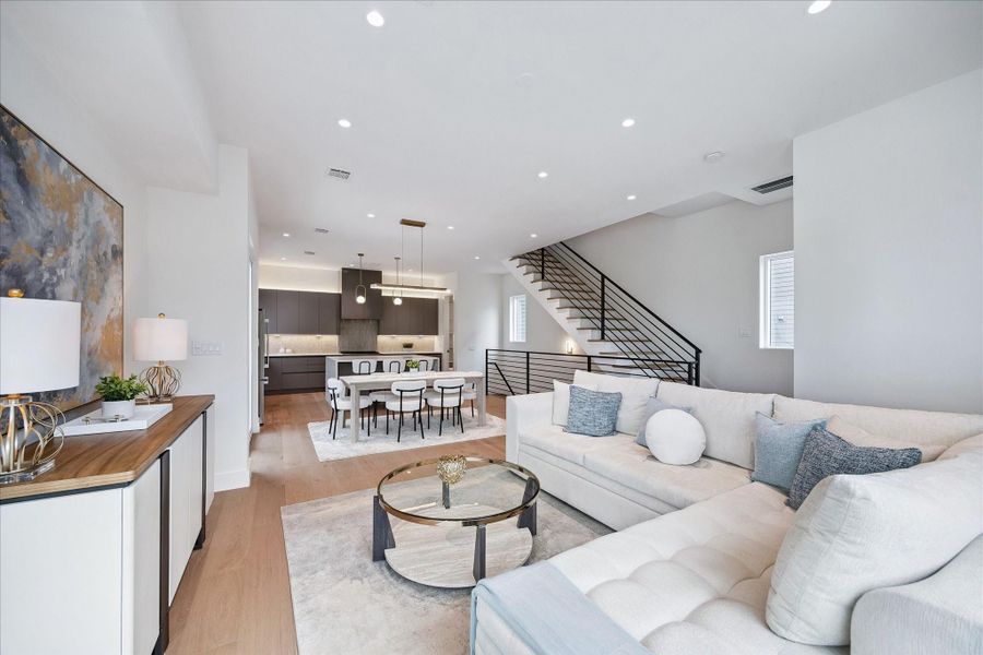 Furnished interior view inside a new home in , Houston (Image 19).
