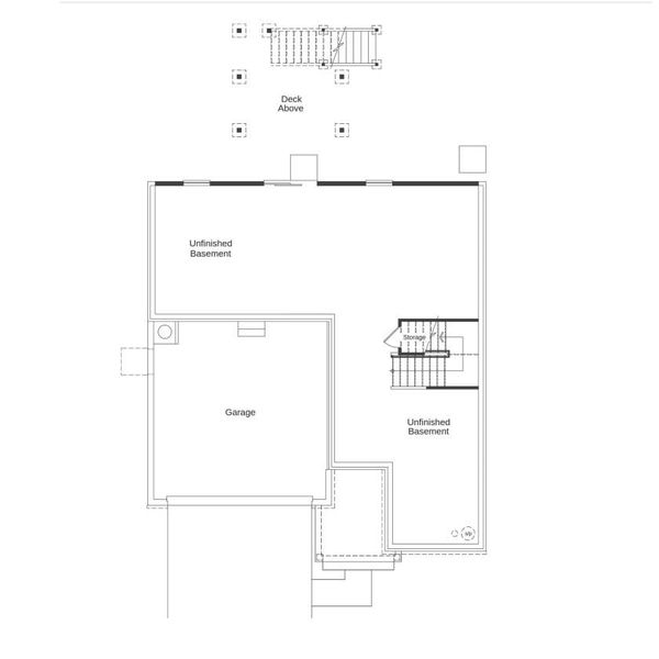 2D floor plan layout of this home in Bella Vista Heritage, Denver, NC (Image 4).