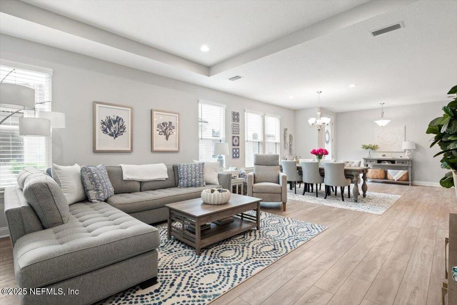 Furnished interior view inside a new home in , Jacksonville (Image 28). Furnished interior view inside a new home in , Jacksonville (Image 28).