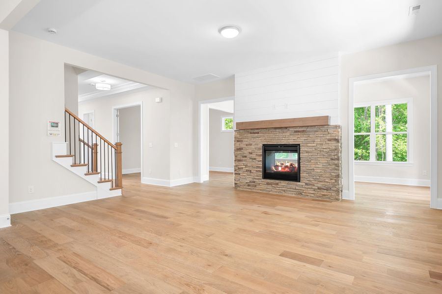 Representative unfurnished interior of a home built from the Davidson by Greybrook Homes in Shepherds Trace, Clover (Image 22). Representative unfurnished interior of a home built from the Davidson by Greybrook Homes in Shepherds Trace, Clover (Image 22).