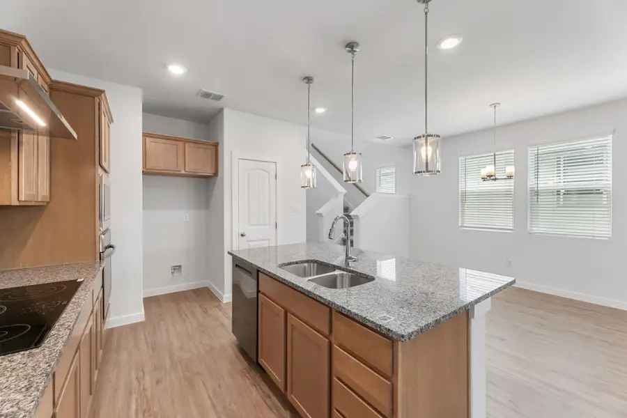 Furnished interior view inside a new home in Highland Ridge, New Braunfels (Image 14).