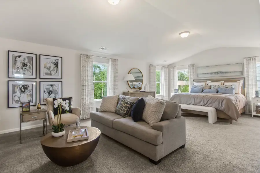 Furnished interior view inside a new home in Bridgeport Single Family Homes, Greenville (Image 27).