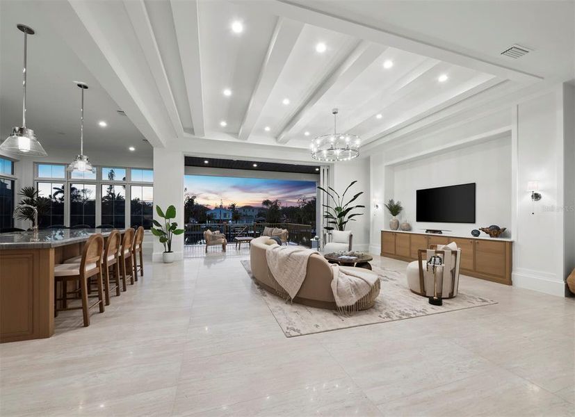 Furnished interior view inside a new home in , Sarasota (Image 14).
